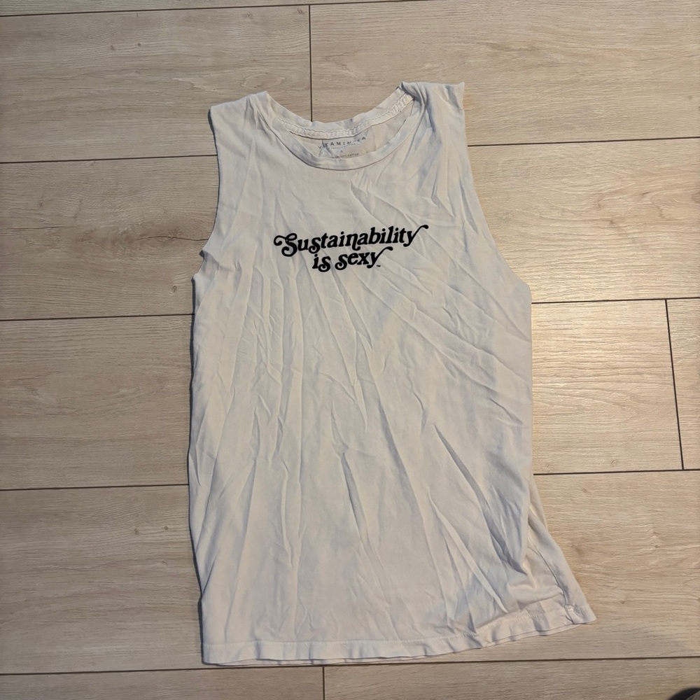 Vitamin A Sustainability is Sexy Muscle Tee Organic Cotton